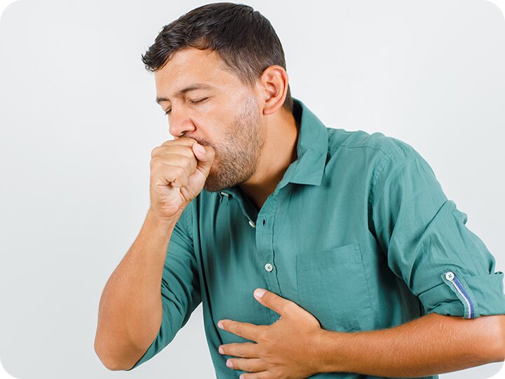 Person experiencing discomfort